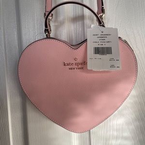 Pink Heart Kate Spade cross body bag